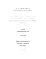 Optimal depth navigation algorithm for reducing energy consumption in a multi-pass or multi-AUV framework using aggregated acoustic doppler current profiler data: a thesis in Computer and Information Science
