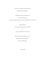 "A Delicious amount of picturesque": are savages necessary?: asymmetrical race relations in Os Maias (1888) by Eça de Queirós : a dissertation in Luso-Afro-Brazilian Studies and Theory