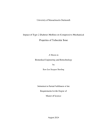 Impact of type 2 diabetes mellitus on compressive mechanical properties of trabecular bone: a thesis in Biomedical Engineering and Biotechnology