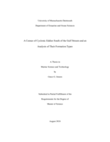 A census of cyclonic eddies south of the Gulf Stream and an analysis of their formation types: a thesis in Marine Science and Technology