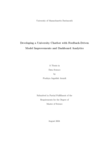 Developing a university chatbot with feedback-driven model improvements and dashboard analytics: a thesis in Data Science