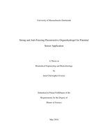 Strong and anti-freezing piezoresistive organohydrogel for potential sensor application: a thesis in Biomedical Engineering and Biotechnology 