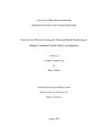 Network-less wireless sensing for structural health monitoring of bridges: unmanned aerial vehicle investigations : a thesis in Computer Engineering