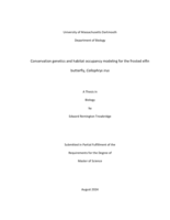 Conservation genetics and habitat occupancy modeling for the frosted elfin butterfly, Callophrys irus: a thesis in Biology