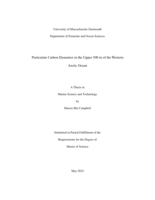 Particulate carbon dynamics in the upper 500 m of the Western Arctic Ocean: a thesis in Marine Science and Technology