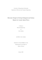 Electronic design for driving orthogonal and tertiary dipoles for acoustic spiral waves: a thesis in Electrical Engineering
