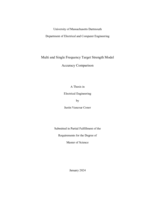 Multi and single frequency target strength model accuracy comparison: a thesis in Electrical Engineering