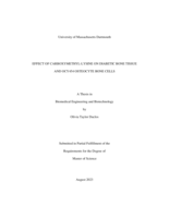 Effect of carboxymethyl-lysine on diabetic bone tissue and OCY454 osteocyte bone cells: a thesis in Biomedical Engineering and Biotechnology