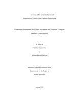 Underwater unmanned self track algorithm and platform using the ordinary least squares: a thesis in Electrical Engineering