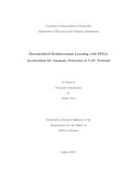 Decentralized reinforcement learning with FPGA acceleration for anomaly detection in UAV network: a thesis in Computer Engineering