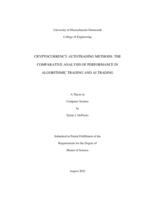 Cryptocurrency autotrading methods: the comparative analysis of performance in algorithmic trading and AI trading: a thesis in Computer Science