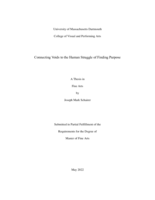 Connecting voids to the human struggle of finding purpose: a thesis in Fine Arts
