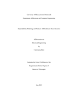 Dependability modeling and analysis of blockchain-based systems: a dissertation in Electrical Engineering