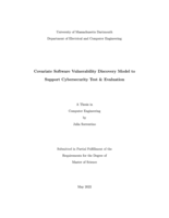 Covariate software vulnerability discovery model to support cybersecurity test & evaluation: a thesis in Computer Engineering