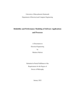 Reliability and performance modeling of software applications and processes: a dissertation in Electrical Engineering