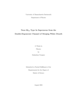 Near-MCh type Ia supernovae from the double-degenerate channel of merging white dwarfs: a thesis in Physics