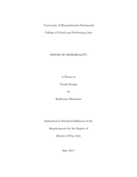 Issues of sensoriality: a thesis in Visual Design