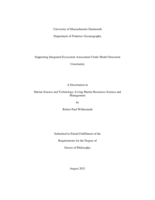 Supporting integrated ecosystem assessment under model structural uncertainty: a dissertation in Marine Science and Technology–Living Marine Resources Science and Management