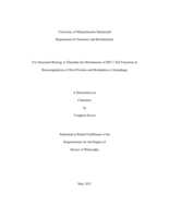 Use structural biology to elucidate the mechanisms of HIV-1 nef functions in downregulations of host proteins and modulation of autophagy: a dissertation in Chemistry 