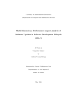 Multi-dimensional performance impact analysis of software updates in Software Development Lifecycle (SDLC): a thesis in Computer Science