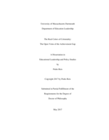 The real colors of coloniality: the open veins of the achievement gap : a dissertation in Educational Leadership and Policy Studies