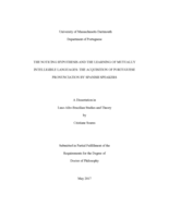The noticing and the learning of mutually intelligible languages: the acquisition of Portuguese pronunciation by Spanish speakers : a dissertation in Luso-Afro-Brazilian Studies and Theory