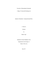 Immersive materiality: creating emotional place : a thesis in Artisanry