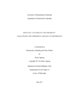 Ideology, coloniality and disability: challenging the oppressive labeling of differences : a dissertation in Educational Leadership and Policy Studies
