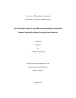 First principles study of metal Hexacyanometallates as potential booster material for redox targeting flow batteries: a thesis in Chemistry