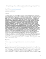 The Legal Concept of Fault Attribution and Coastal Climate Change Policy in the United States