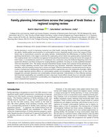 Family planning interventions across the League of Arab States: a regional scoping review
