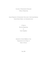 Radio frequency environment emulation: software-defined radio-based design and implementation : a thesis in Electrical Engineering