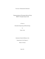 Characterization of exosomes derived from SKOV-3 ovarian cancer cells: a thesis in Biomedical Engineering and Biotechnology