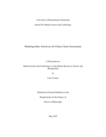 Modeling index selectivity for fishery stock assessments: a dissertation in Marine Science and Technology-Living Marine Resources Science and Management