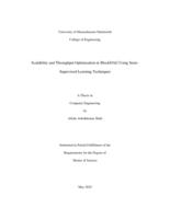 Scalability and throughput optimization in BlockDAG using semi-supervised learning techniques: a thesis in Computer Engineering