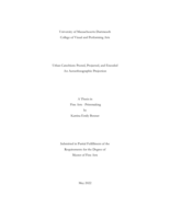 Urban catechism: posted, projected, and encoded an autoethnographic projection : a thesis in Fine Arts - Printmaking