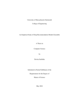 An empirical study of deep recommendation models ensemble: a thesis in Computer Science