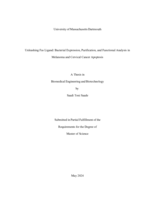 Unleasing Fas ligand: bacterial expression, purification, and functional analysis in melanoma and cervical cancer apoptosis : a thesis in Biomedical Engineering and Biotechnology