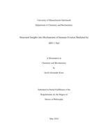 Structural insights into mechanisms of immune evasion mediated by HIV-1 nef: a dissertation in Chemistry and Biochemistry