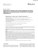 Digital-Based Nutrition Interventions Employing the Dietary Approaches to Stop Hypertension (DASH) Diet: A Systematic Scoping Review