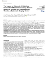The Impact of Culture in Weight Loss Intervention Effectiveness Among Hispanic American Women with Overweight or Obesity: A Systematic Scoping Review