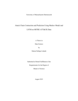 Attack chain contraction and prediction using Markov model and LSTM on MITRE ATT&CK data: a thesis in Data Science