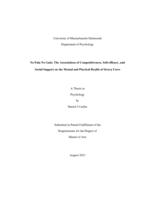 No pain no gain: the associations of competitiveness, self-efficacy, and social support on the mental and physical health of Strava users : a thesis in Psychology
