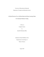 A hybrid decision tree with rule-based and deep learning nodes for automated medical coding: a thesis in Computer Science