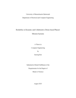 Reliability in dynamic and collaborative drone-based phased-mission systems: a thesis in Computer Engineering