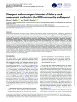 Divergent and convergent histories of fishery stock assessment methods in the ICES community and beyond