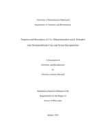 Sorption and desorption of 17α -ethinylestradiol and β-estradiol onto montmorillonite clay and nylon microparticles: a dissertation in Chemistry and Biochemistry