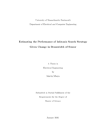 Estimating the performance of infotaxis search strategy given change in beamwidth of sensor: a thesis in Electrical Engineering