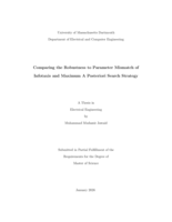 Comparing the robustness to parameter mismatch of infotaxis and maximum: a posteriori search strategy : a thesis in Electrical Engineering