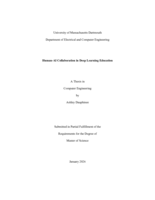 Human-AI collaboration in deep learning education: a thesis in Computer Engineering